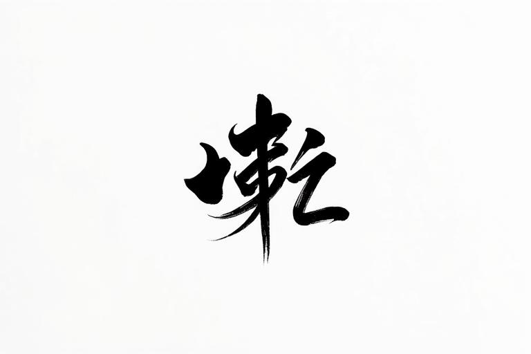 筆文字による企業ロゴの例